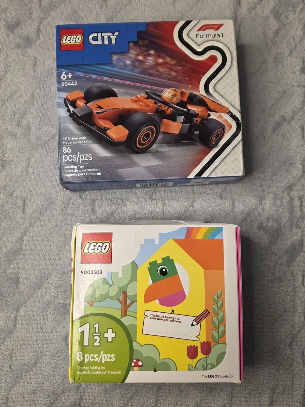 LEGO Orange Formula 1 Race Car Set - Orange and Black